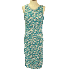 April Cornell Floral Midi Dress Small